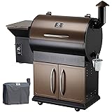 Z GRILLS ZPG-700D Wood Pellet Grill Smoker for Outdoor Cooking with Cover, 2021 Upgrade, 8-in-1 & Pid Controller