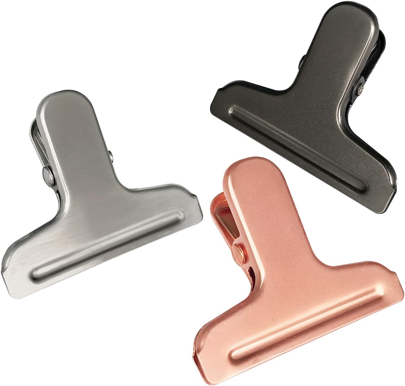 Chip Bag Clips 9 PackHeavy Duty Clip Stainless Steel Chip Clips Set Round Edge