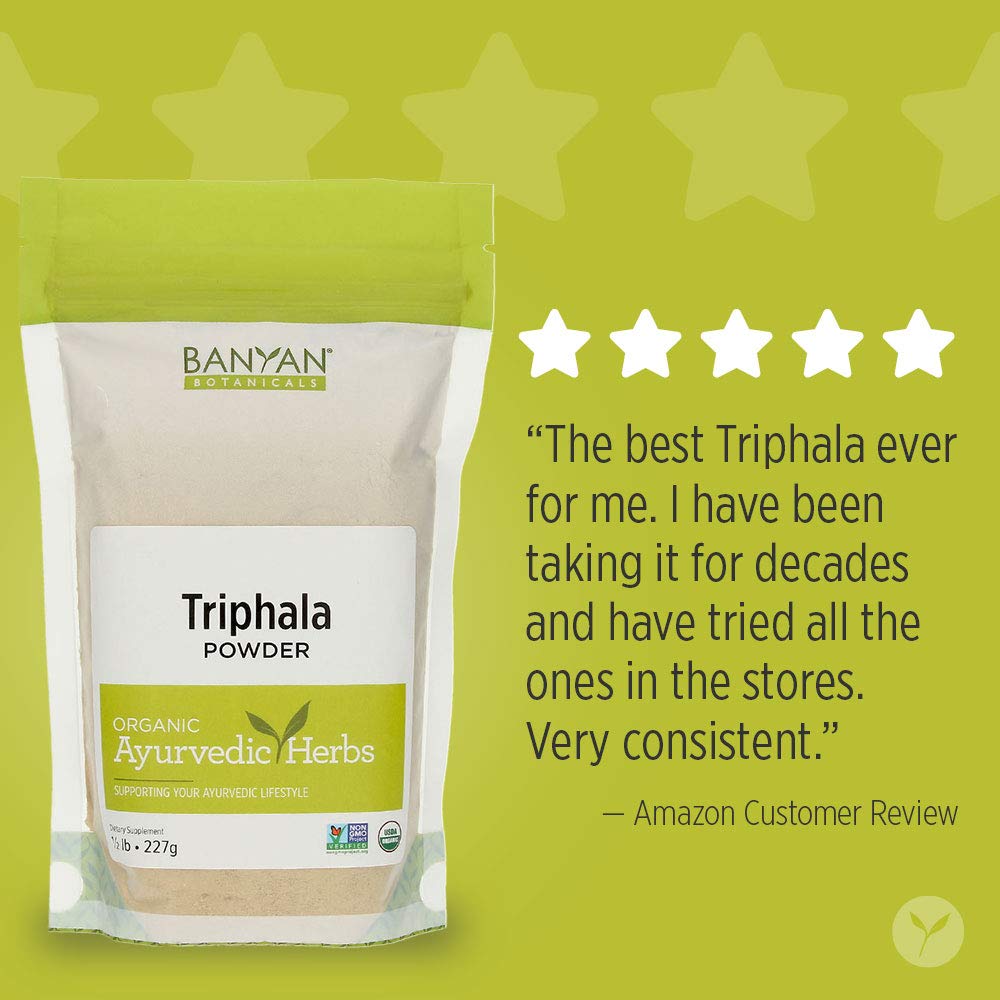 Banyan Botanicals Triphala Powder Organic Formula of Amla, Haritaki