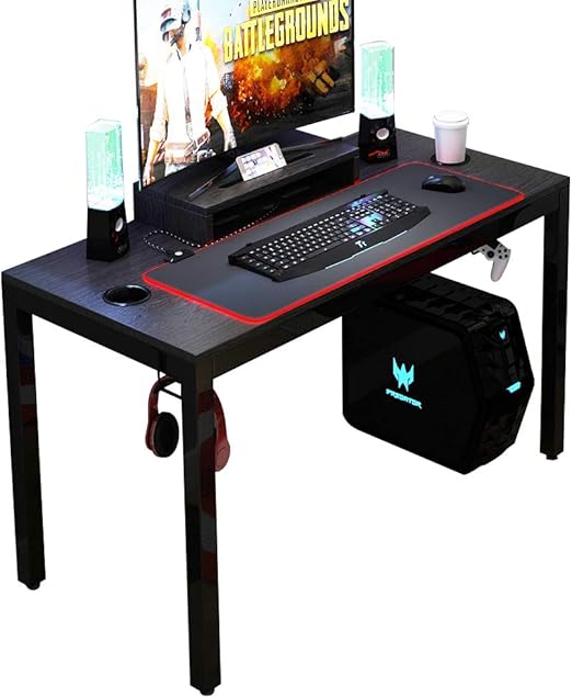 DlandHome Allinone Gaming Computer Desk Pro with RGB LED Soft Gaming Mouse Pad (90 * 35.5CM