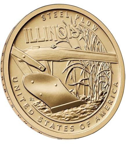 2024 P&D American Innovations Steel Plow - IL Dollar - 2 Coins - FREE Ship TODAY - Foto 11