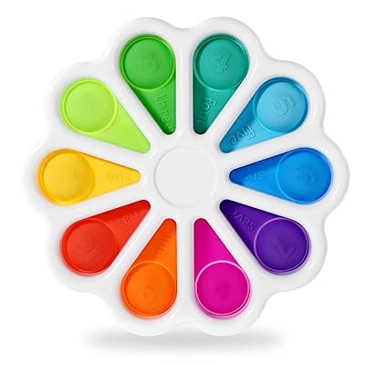 Buy Goheyi Flower Push Pop Pop Bubble Fidget Toys Early Simple Dimple Educational Toy For Anxiety Color Recognition Educational Toys For Kids Stress Relief Anti Anxiety Adhd Fidget Toy 5 9 Inch Online In