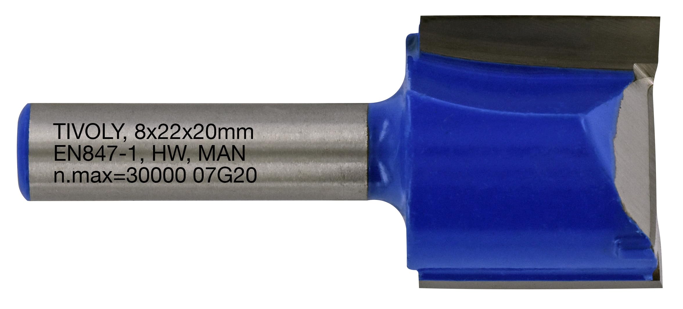 Tivoly XT60642067844 Straight Router Bits | 2 Diamond Cut Cutters Diameter 22 mm, Blue — image 1
