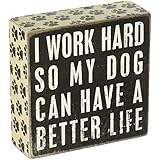 Primitives by Kathy Pawprint Trimmed Box Sign, 5