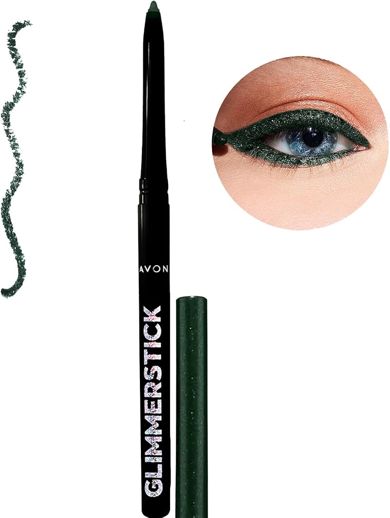 Avon GLIMMERSTICKS DIAMONDS Eye Liner Pencil Emerald Glow Long Lasting