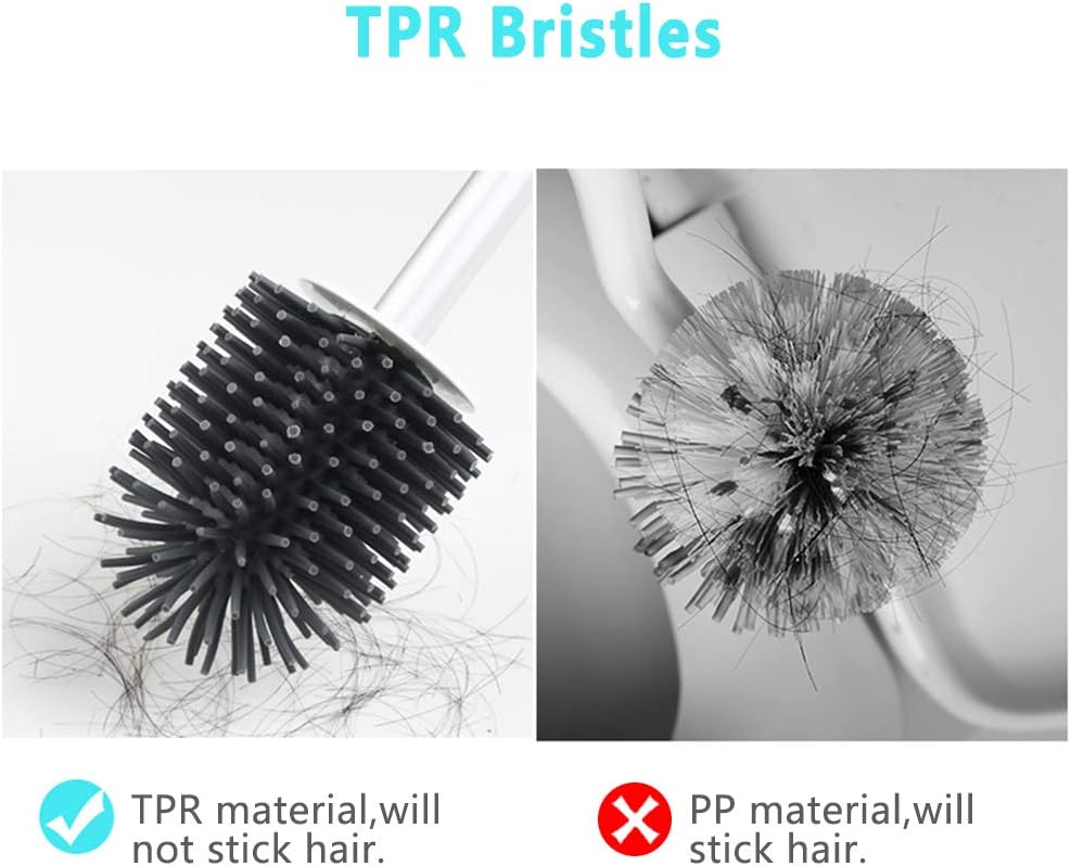 Accessoires Wc Blanc Noir Brosse Wc Et Support Balayette Toilettes En Silicone Balai Wc Avec Porte Ensemble Balet Pour Nettoyante Toilette Mural Suspendu Debout Etage Hygienique Antibacterienne Toilet Brush Set Cuisine Maison Lemoncitylive Com