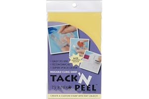 TSUKINEKO Tack 'N Peel Reusable Cling Sheet-4inX6.5in