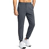 G Gradual Men's Stretch Golf Joggers with 3 Pockets Slim Fit Sweatpants Work Dress Casual Pants for Men with Belt Loops