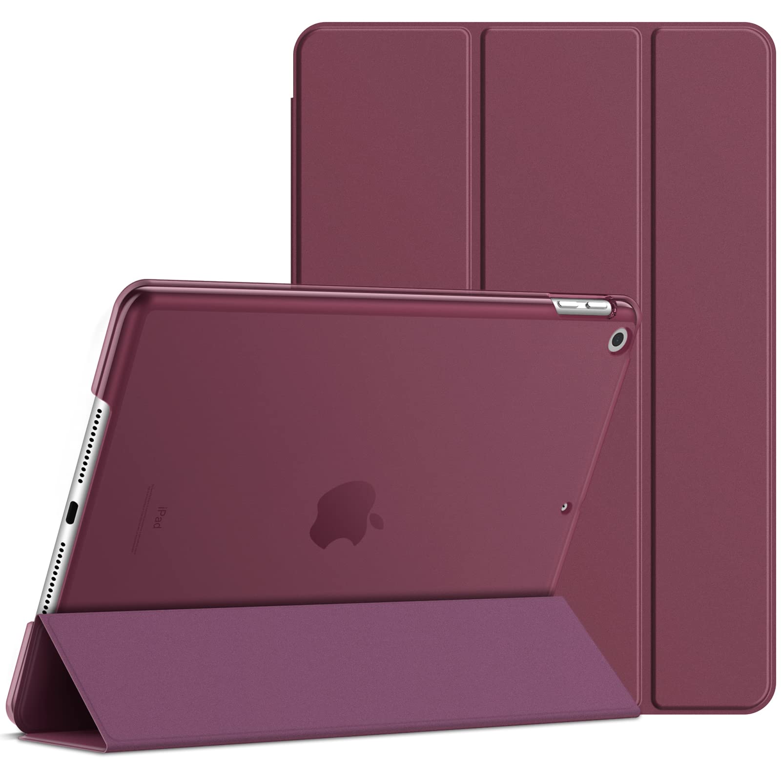 JETech Case for iPad (9.7-Inch, 2018/2017 Model, 6th/5th Generation), Smart Cover Auto Wake/Sleep (Wine) — image 1