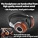 SIVGA Over Ear Headphones with in-Line Powerful Bass Music Wired Wooden Headset Soft Earmuffs for Smart Phone,Tablets,Desktop