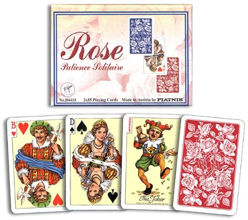 Piatnik Patience Rose Solitaire Card Games