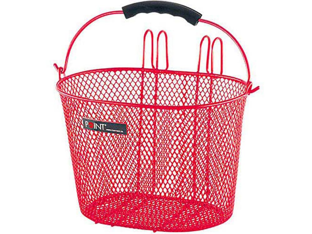 Point VR Colour 05107600 Children's Bicycle Basket 25 x 16 x 16 cm Red