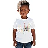 Ritatte Toddler Boys Girls Black History Shirts Colorful Letter Black History Month T-Shirt Kids Funny Summer Tees Tops