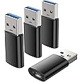 Zestiq USB C to USB Adapter (4 Pack), USB C Female to USB Male 3.0, USB Type C Adapter Compatible with iPhone 15/14/13/12, iPad Pro/Mini/air, Samsung Galaxy S21 S22 Plus/Ultra/FE, Mac/Laptop/Desktop