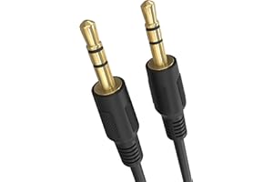 Cmple 3.5mm Aux Male to Male Stereo Audio Cable Auxiliary Headphones Cord MP3 PC - 12 Feet, Black (29793029)