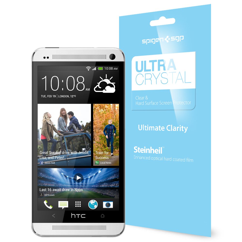 Spigen SGP10200 Steinheil LCD Film Ultra Crystal Screen Protector for HTC One