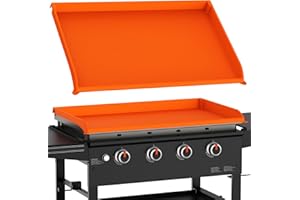 RUMLICK Silicone Griddle Mat Cover for Blackstone - Full Protection Waterproof Griddle Top Cover (36" Sky Orange)