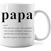 IWXYI Papa Gifts Mug,Papa Grandpa Definition Coffee Mugs 11 Ounce,Grandpa Coffee Cup Ceramic