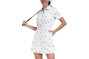 Soneven Womens Tennis Dress Sleeveless Golf Dresses with Shorts and Pockets Ruffle Sleeve Workout Athletic Dresses