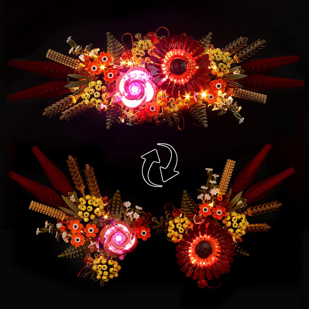 Led Light Kit for Lego Dried Flower Centerpiece, Led Lighting Set for Lego 10314 Dried Flower Centerpiece - Not Include Models, Just Light Set