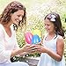Unomor 12 Pack Jumbo Plastic Easter Eggs Bright Assorted Colors for Filling Treats, Easter Theme Party Favor, Easter Eggs Hunt, Basket Stuffers Fillers, Classroom Prize Supplies, 6 Color, 6 x 4 Inch