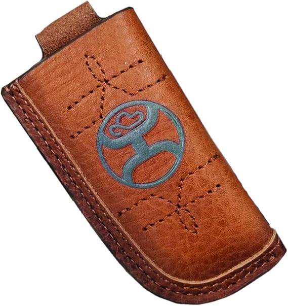 HOOey Knife Sheath, Russet & Green