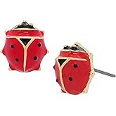 Betsey Johnson Womens Lucky Charm Earrings