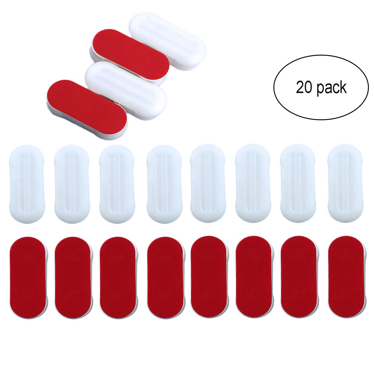 20 Pack Toilet Seat Bumpers Replacement Bumper Kit With Strong Adhesive
