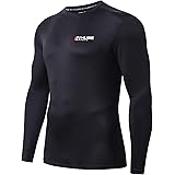HUGE SPORTS Men's Fleece Coldgear Thermal Daily Wear Workout Fitted Shirt Long Sleeves