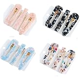 12 Pcs Acrylic Resin Hair Clips,Fashion Geometric Hair Barrettes Hair Accessories For Women Girls