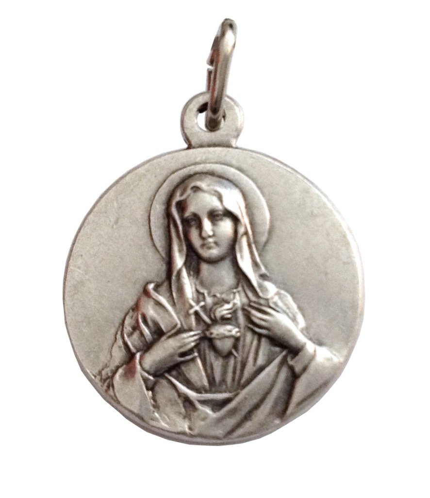 I G J The Sacred Heart of Mary Medal - The Patron Saints Medals