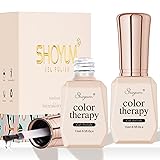 SHOYUM 2 Pcs 15ml No Wipe Gel Top Coat and Base
