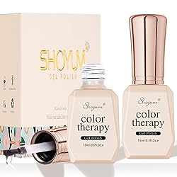 SHOYUM 2 Pcs 15ml No Wipe Gel Top Coat and Base