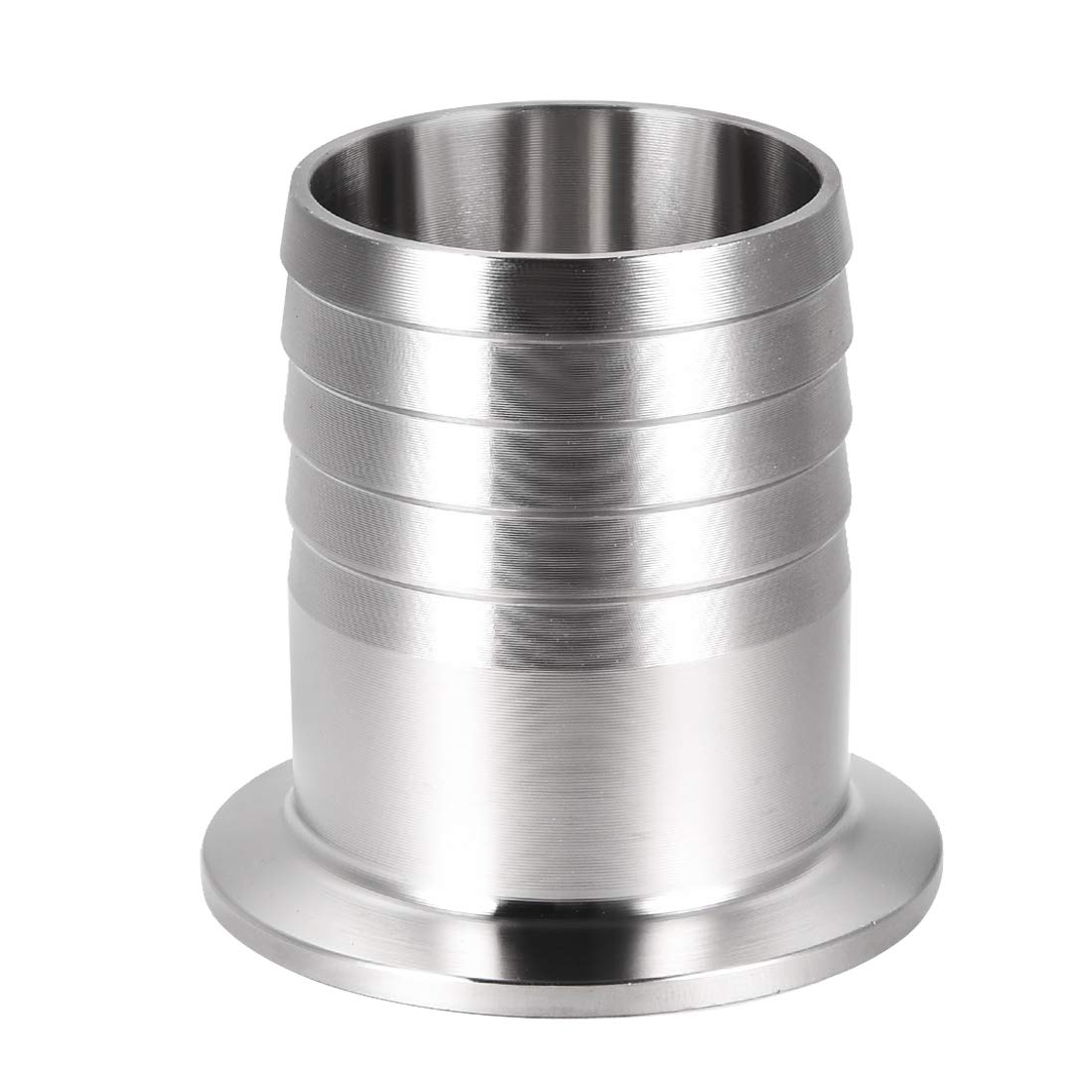 sourcing map Clamp Hose Adapter 1.988 Inch Flange to 1-1/2 Inch Hose Barb Fitting