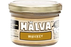Halva Kingdom Open Sesame Sugar Free Halva Vegan Dessert | Healthy Ingredients, Gluten Free, Kosher Certified Jar (WHISKEY FLAVOR)