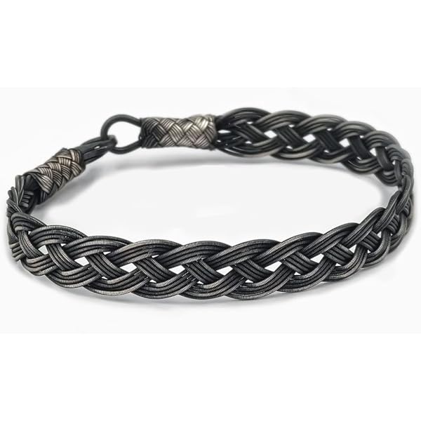 Handmade 999 Sterling Silver Viking Bracelet For Men & Women - Oxidized Silver, 7.5 Inch