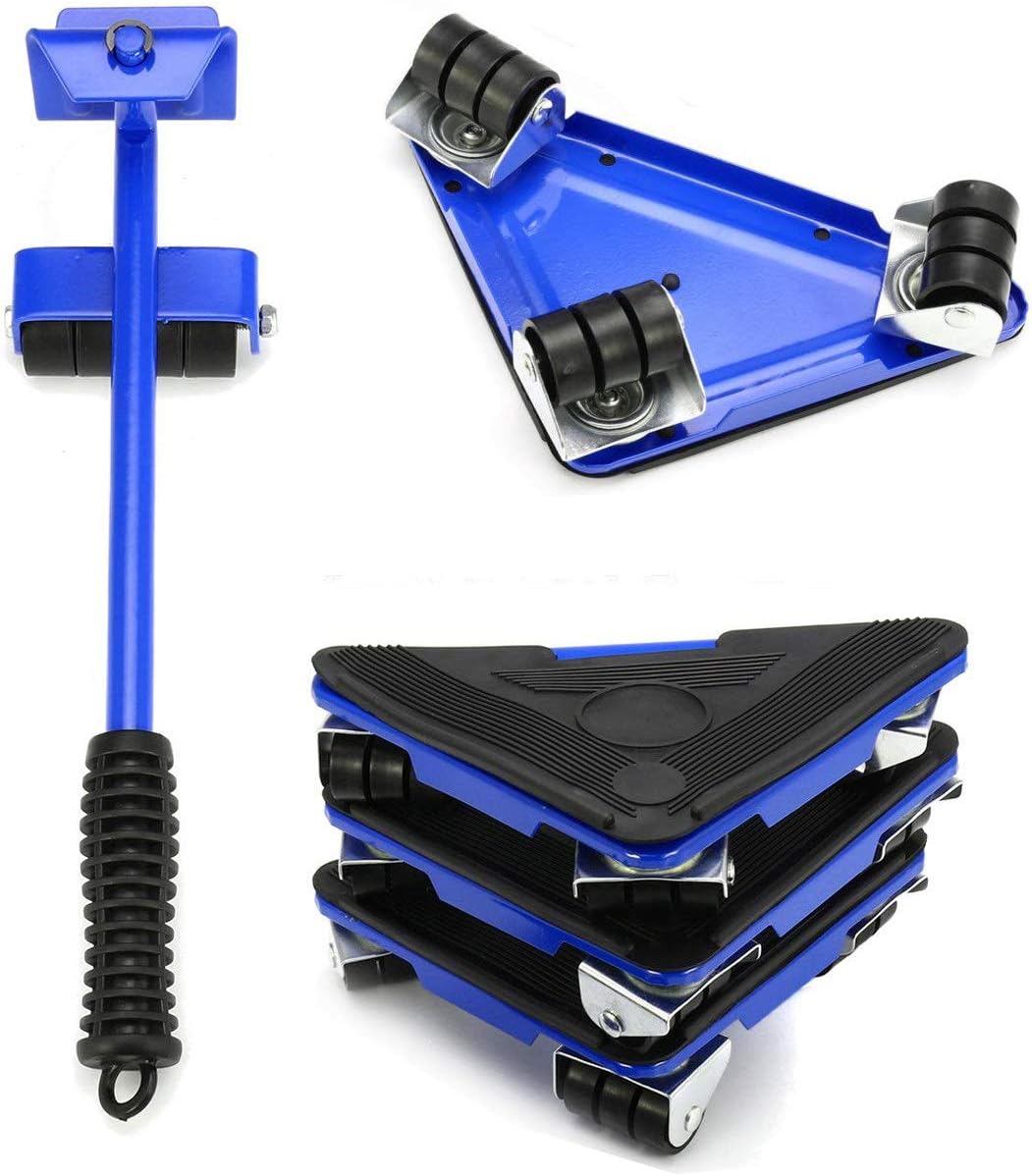 TOPAUP Furniture Lifter Mover Tool Set Furniture Moving & Lifting Tool Triple Wheels Mover Pad Slider Glider Furniture Transport Set for Sofas Couches and Refrigerators