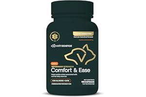 VETRISCIENCE Veterinary Strength Comfort & Ease Capsules - Mobility Supplement for Pets - Supports Aches from Normal Exercise - Joint Care for Dogs & Cats - 180 Count