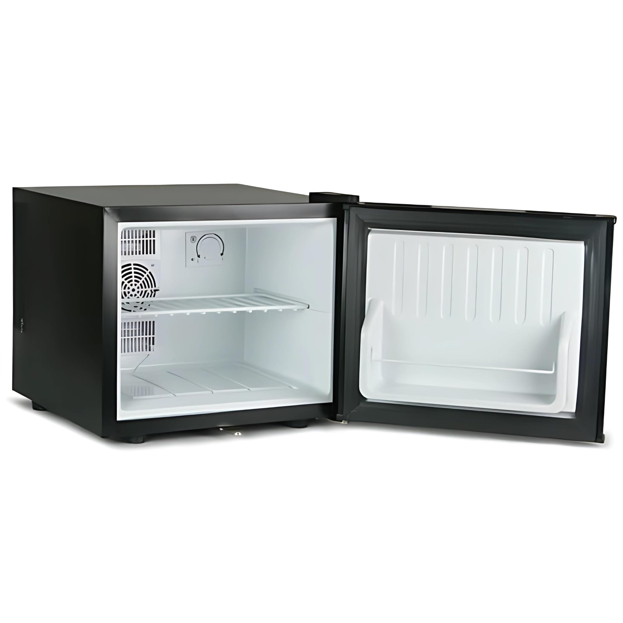 bar@drinkstuff ChillQuiet 17L Whisper‑Quiet Mini Fridge – Lockable Compact Table Top Cooler, 22 Can Capacity, Drinks & Snacks Storage for Bedroom, Office, Study, Beauty or Medicine