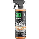 3D Orange Degreaser – Citrus-Based Car Cleaner for Oil, Grease, Grime & Adhesives – Water-Based, Non-Corrosive, Eco-Friendly, Interior & Exterior Use - 16 Fl oz