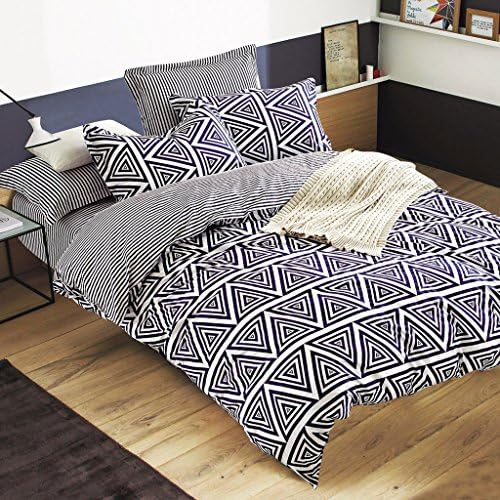 Maximize YFP-118 4-Piece Bed Sheet Set, 100% Pure Cotton with 200 Thread Count, Twill Woven, Printed Paisley Patterns, Wrinkle, Fade &amp; Stain Resistant, Queen Size