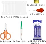 benlidoner Embroidery Threads Kit 200 Skeins Cross Stitch Floss for Beginners view 3