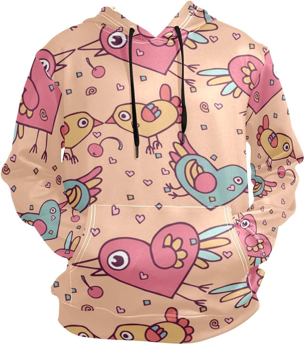 Hoodie for Men with Design, Unisex Novelty Hoodies for Adults Seamless