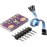 BME280 Sensor Module with Jumper Wires, 3-in-1 Temperature Humidity Barometric Pressure Environmental Sensor, I2C SPI Compatible with Arduino, Raspberry Pi, ESP32, ESP8266 (3.3 V, 1-Pack)