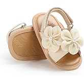 Myleleya Infant Baby Girls Sandals Summer Baby Wedding Dress Flat Shoes Newborn Crib Shoes First Walkers Prewalkers Shoes
