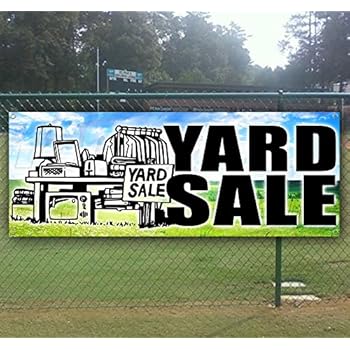 Amazon Com Yard Sale 13 Oz Heavy Duty Vinyl Banner Sign With