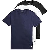 Polo Ralph Lauren Men's T-Shirt Pack, 3-Pack, Cotton Men's Clothing Crewneck Undershirt, Slim Fit Short-Sleeve Tees