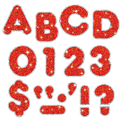 TREND ENTERPRISES, INC. Red Sparkle Plus 2" Casual UC Ready Letters