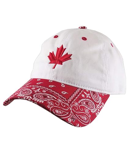 red and white dad hat