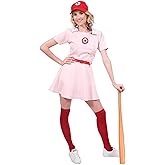 Rockford Peaches Women's Costume Baseball Uniform - Large